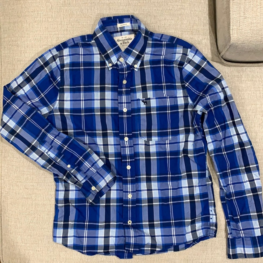 Abercrombie & Fitch Mens Medium Plaid Shirt
